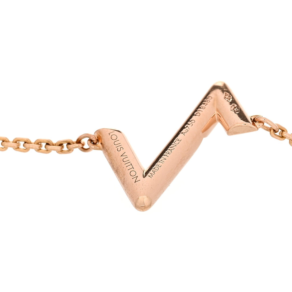 Louis Vuitton 18K Pink Gold Volt Upside Down Chain Bracelet