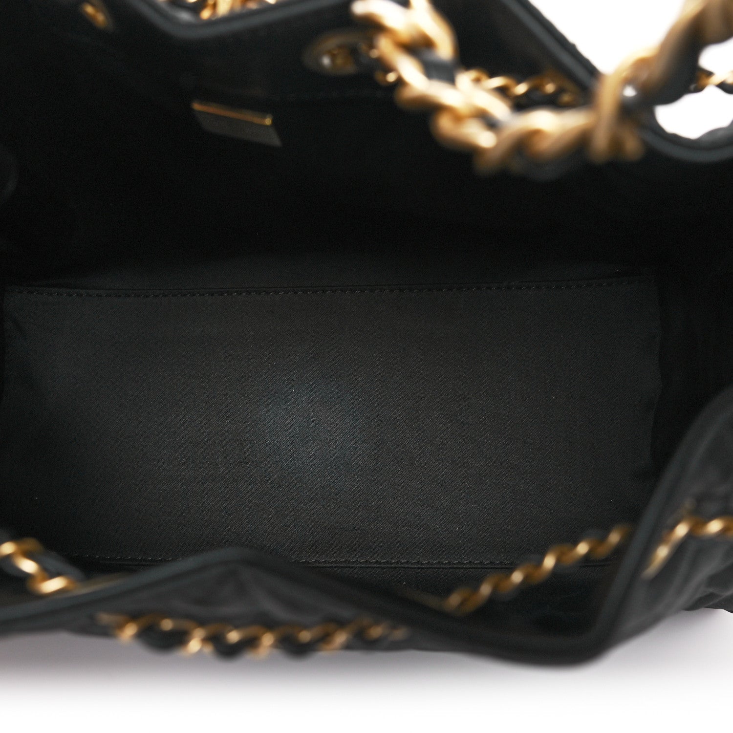 Chanel Canvas Quilted Small Chanel 25 Handbag Black