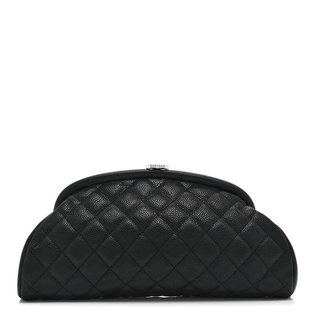 Chanel Caviar Quilted Timeless Clutch Black