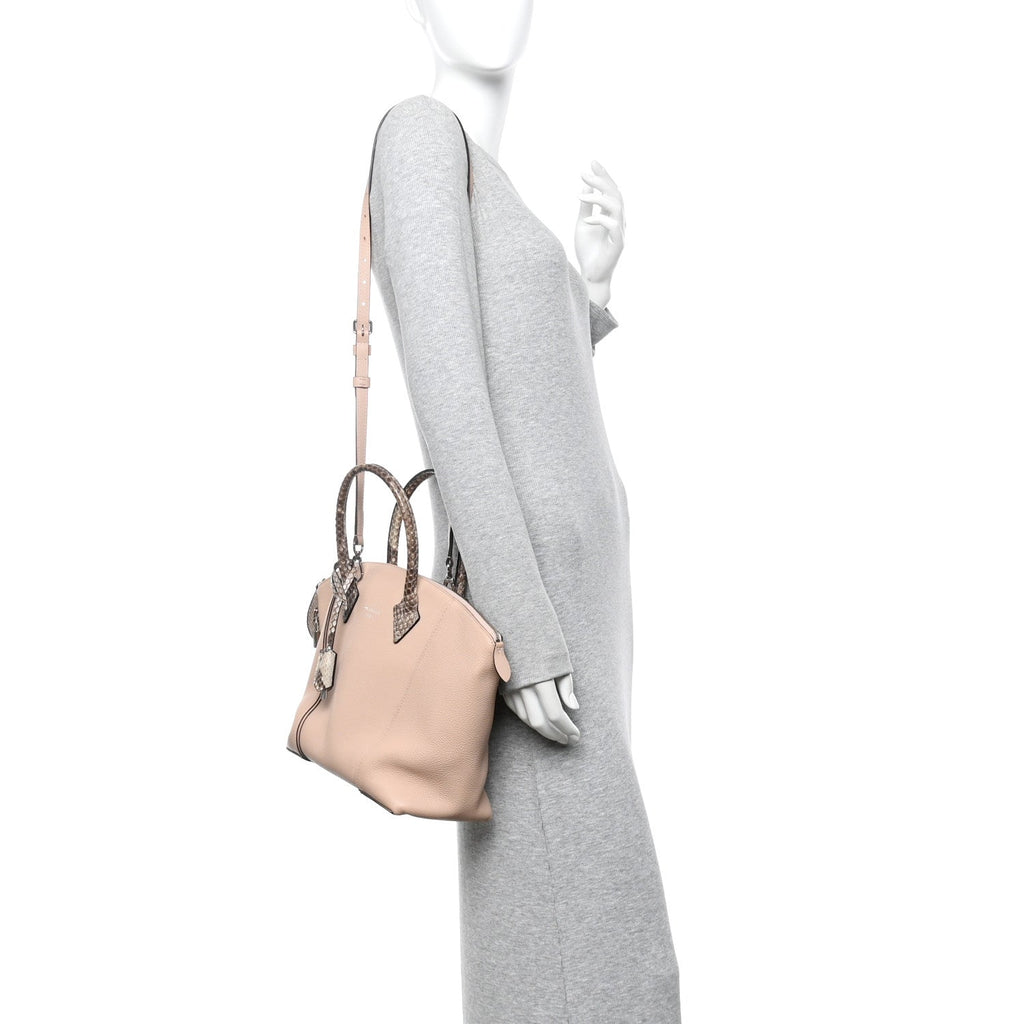 Louis Vuitton Veau Cachemire Snakeskin Soft Lockit PM Magnolia