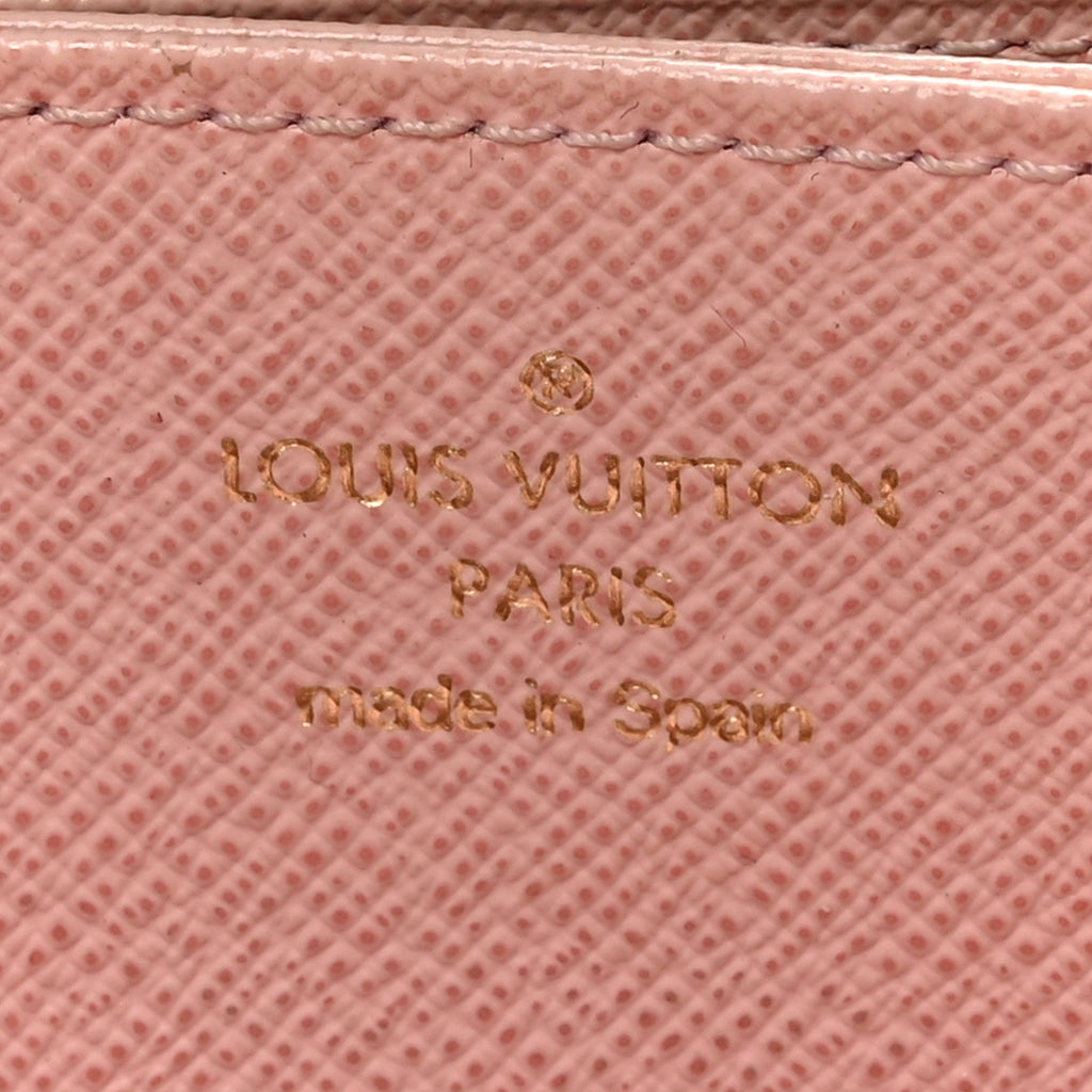 Louis Vuitton Monogram Zippy Wallet Rose Ballerine