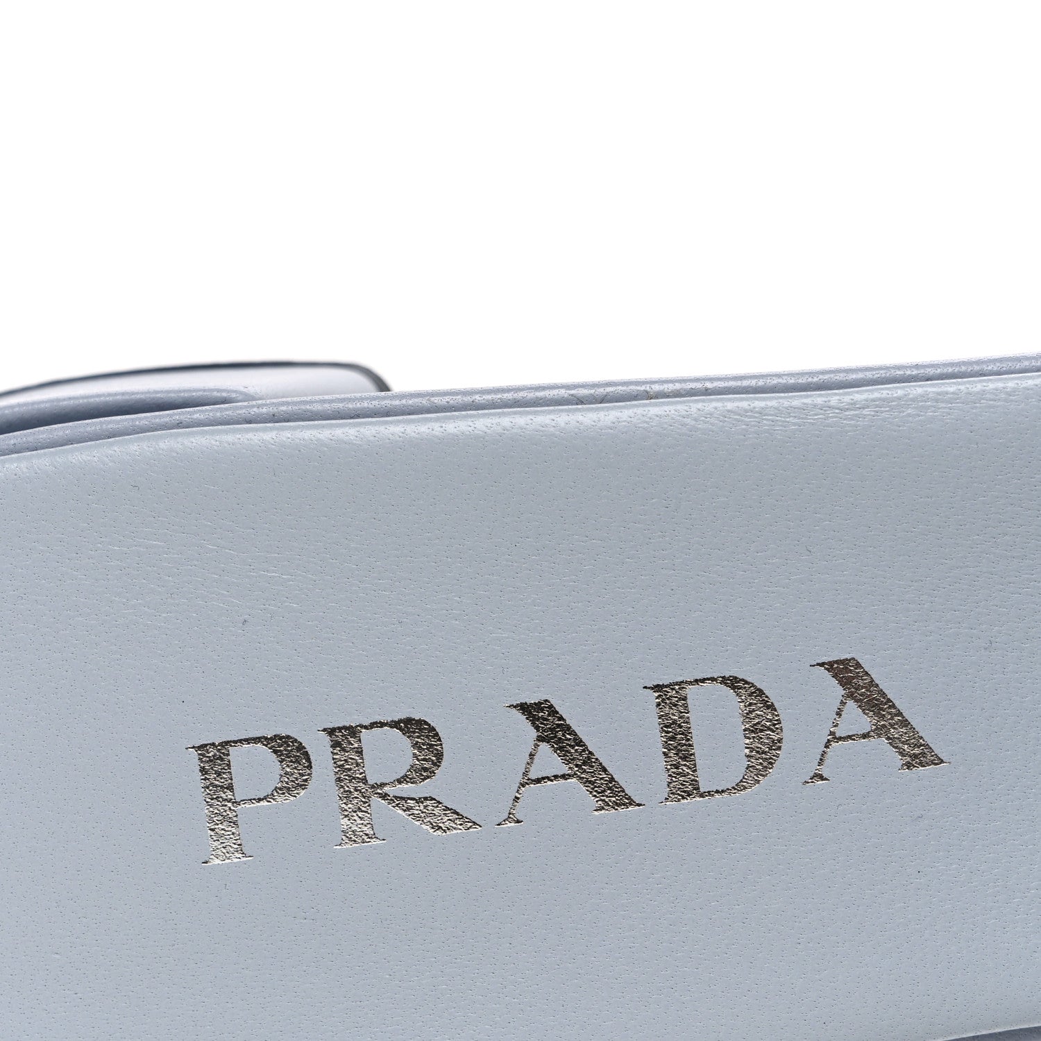 Prada Nappa Metal Triangle Logo Quilted Block Heel Slide Sandals 38 Flordaliso
