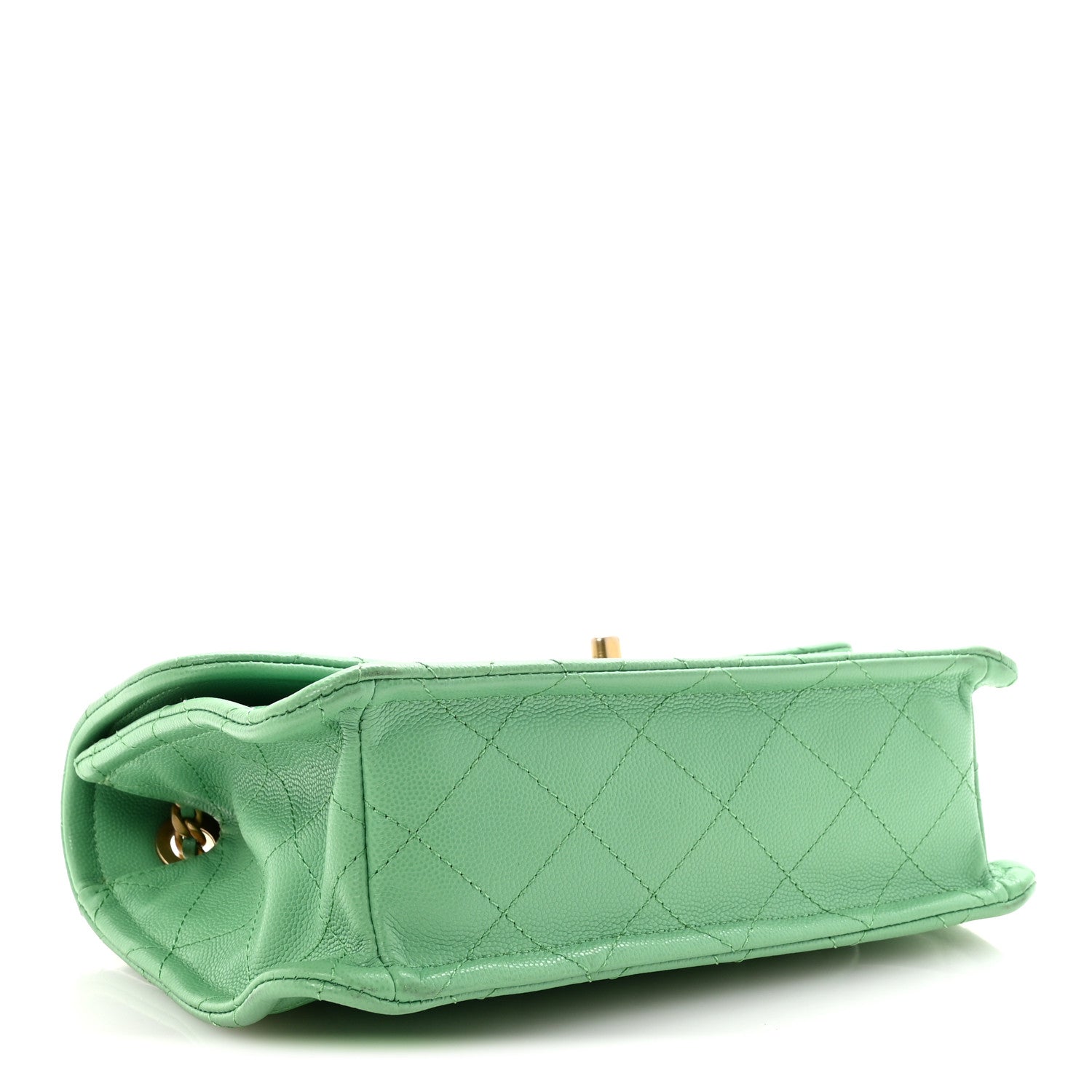 Chanel Caviar Quilted Medium Sweet Classic Flap Green