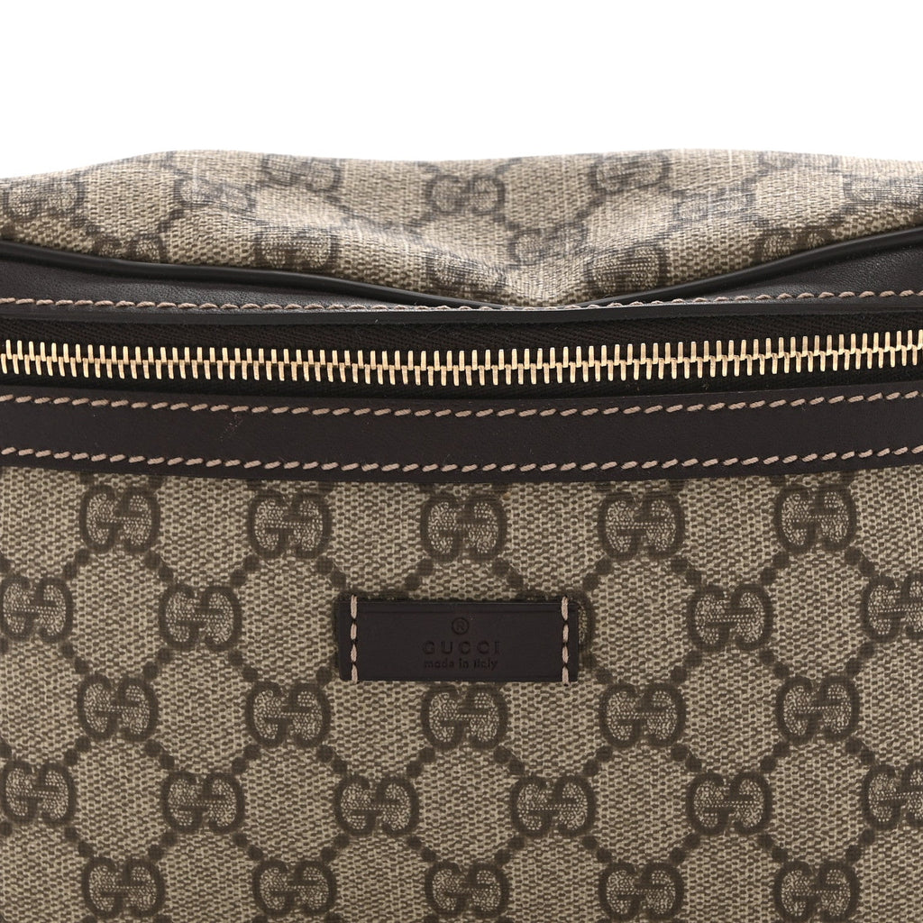 Gucci GG Supreme Monogram Belt Bag Dark Brown