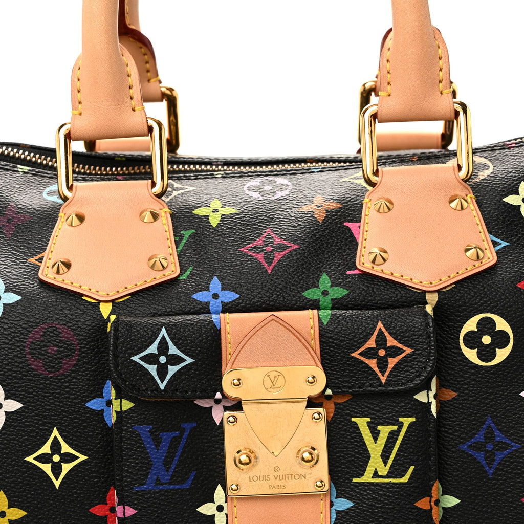 Louis Vuitton Monogram Multicolor Speedy 30 Black
