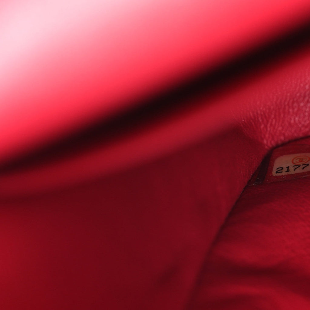 Chanel Lambskin Quilted Medium Double Flap Red