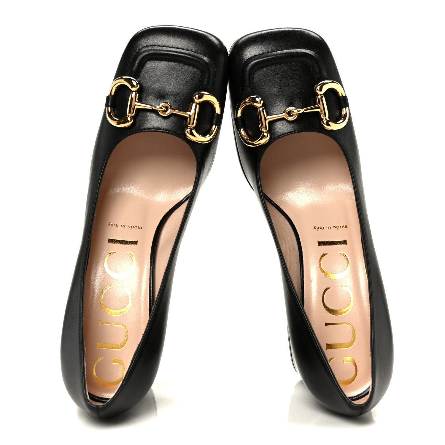Gucci Malaga Kid Horsebit 75mm Pumps 38 Black