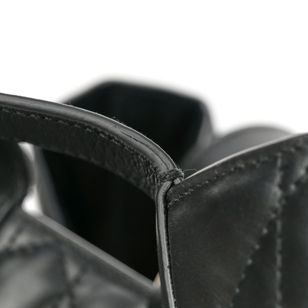 Christian Dior Calfskin Macrocannage Large Toujours Black