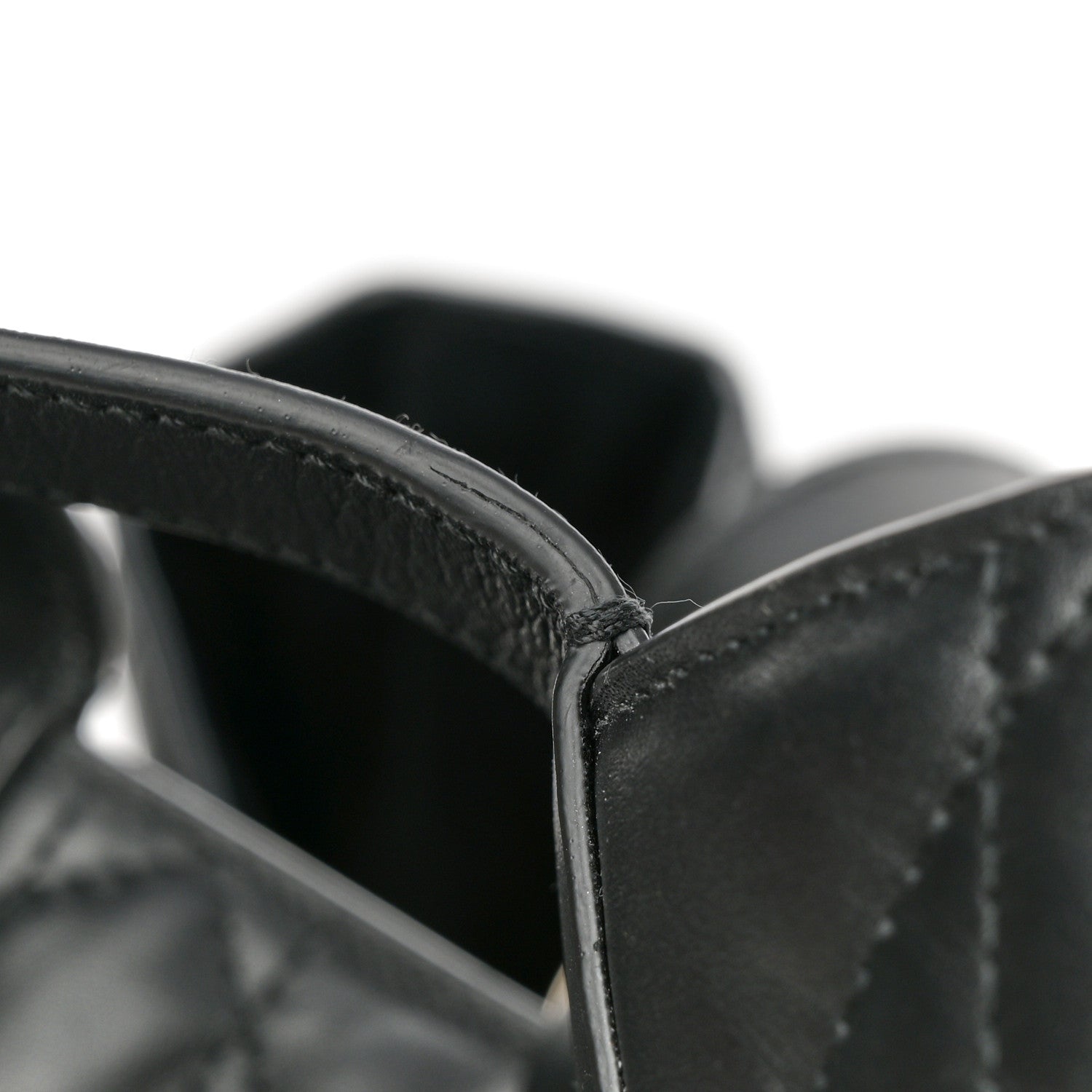 Christian Dior Calfskin Macrocannage Large Toujours Black