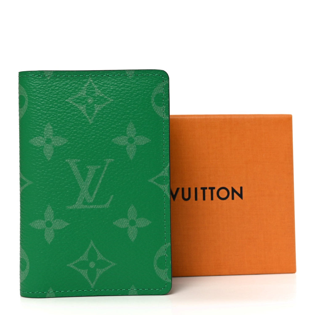 Louis Vuitton Taigarama Pocket Organizer NM Cactus Green