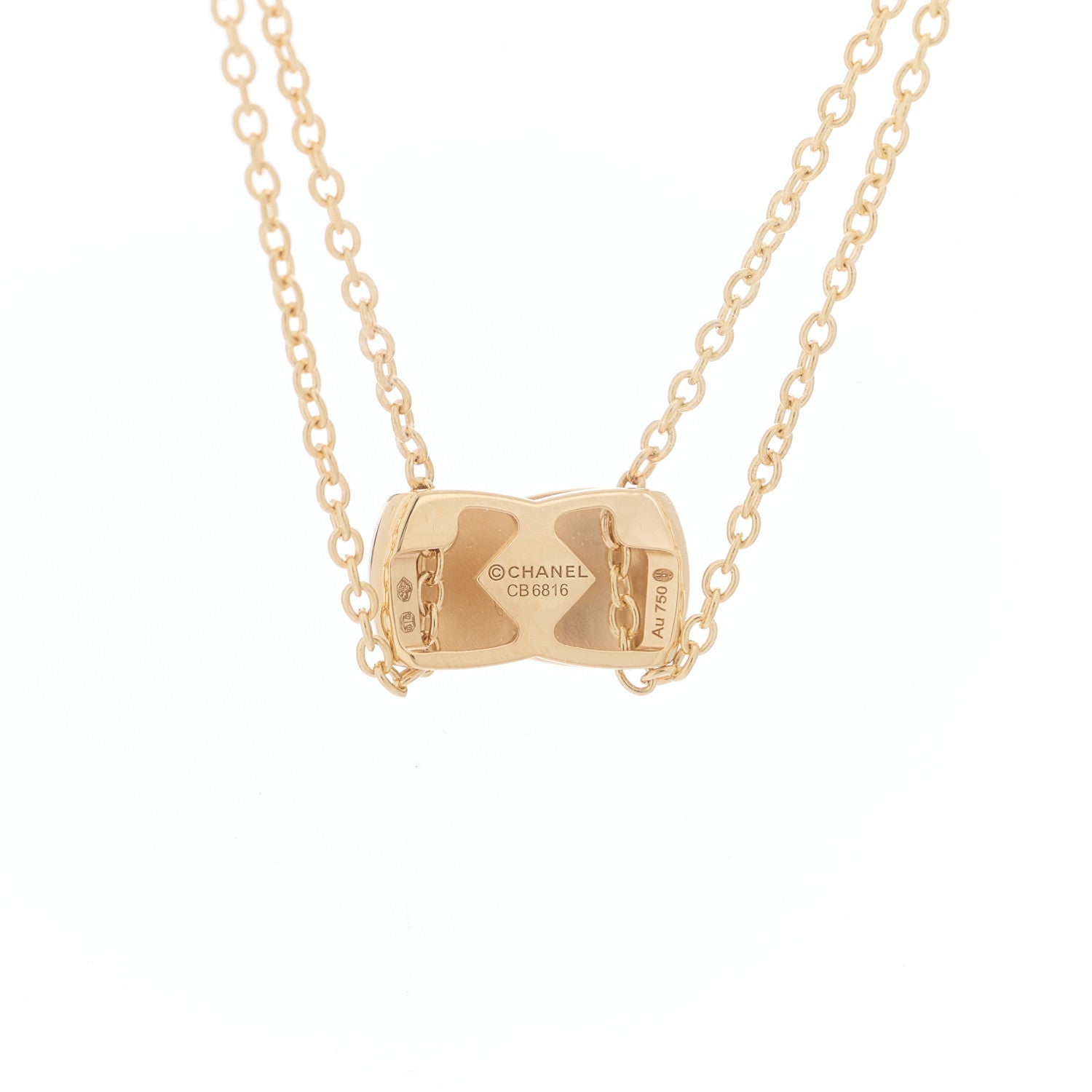 18K Yellow Gold Coco Crush Pendant Necklace