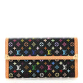 Louis Vuitton Monogram Multicolor Porte Tresor International Wallet Black