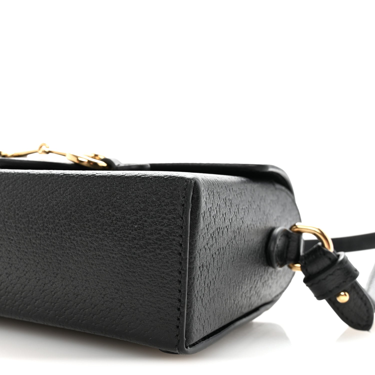 Gucci Calfskin Horsebit 1955 Shoulder Bag Black