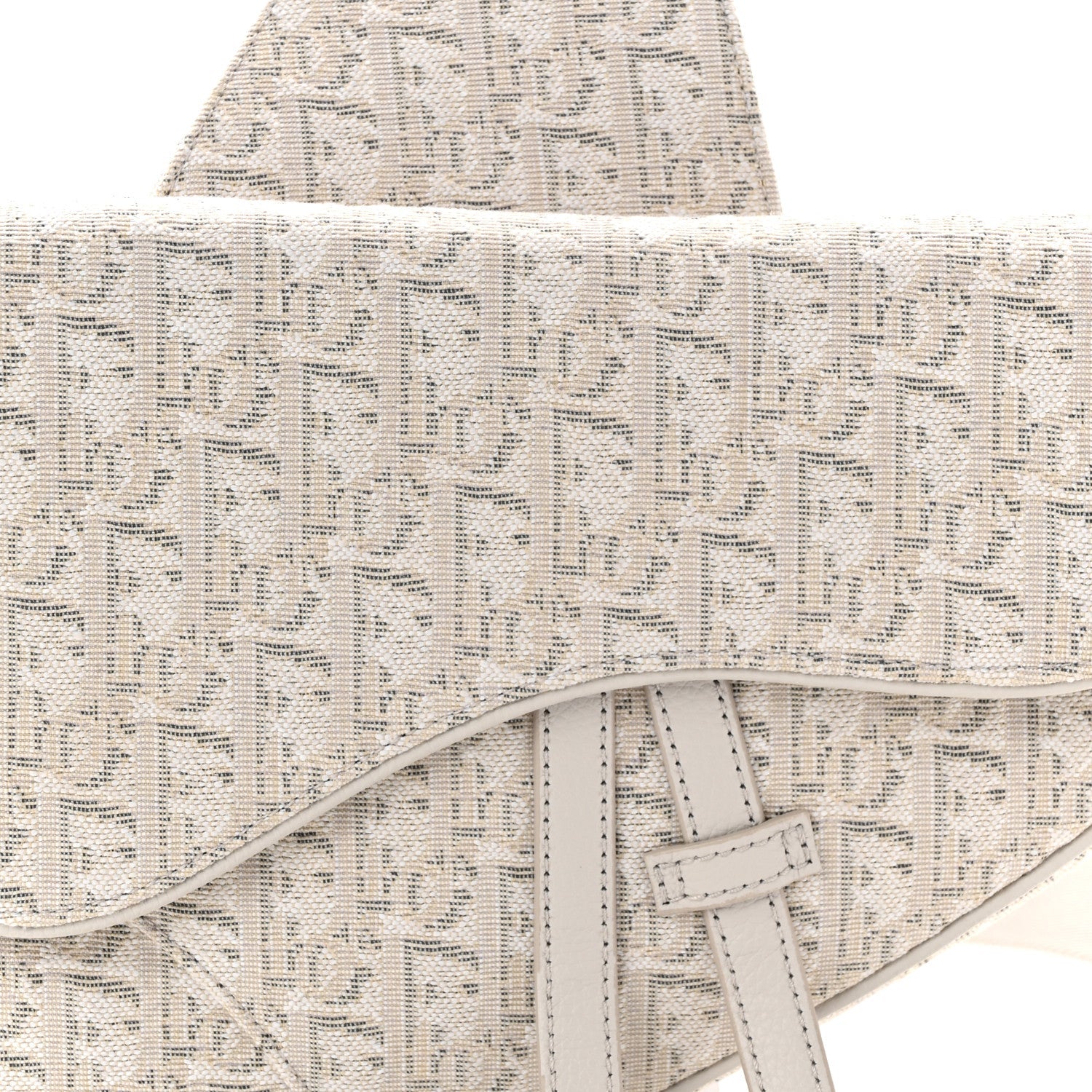 Christian Dior Oblique Mens Saddle Bag Grey