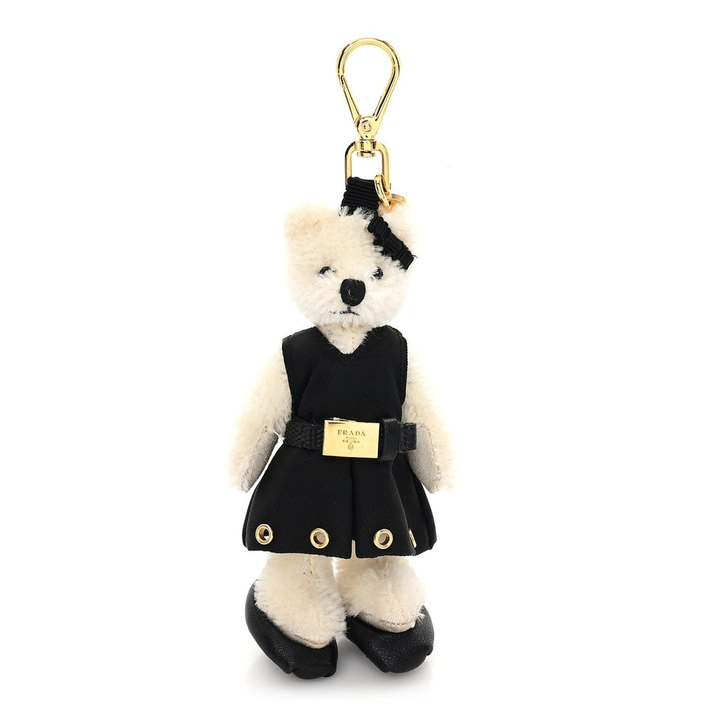 Prada Marlene Teddy Bear Keychain Charm