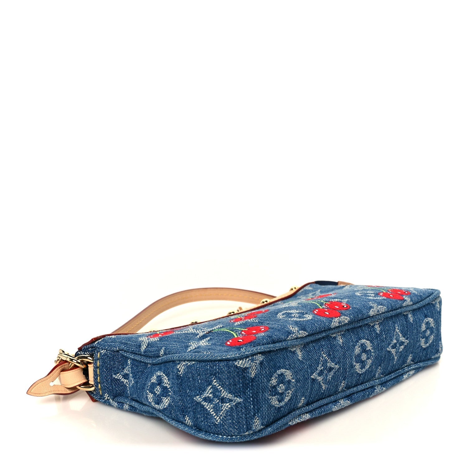 Louis Vuitton LV X TM Monogram Denim Cerises Pochette Accessories Blue