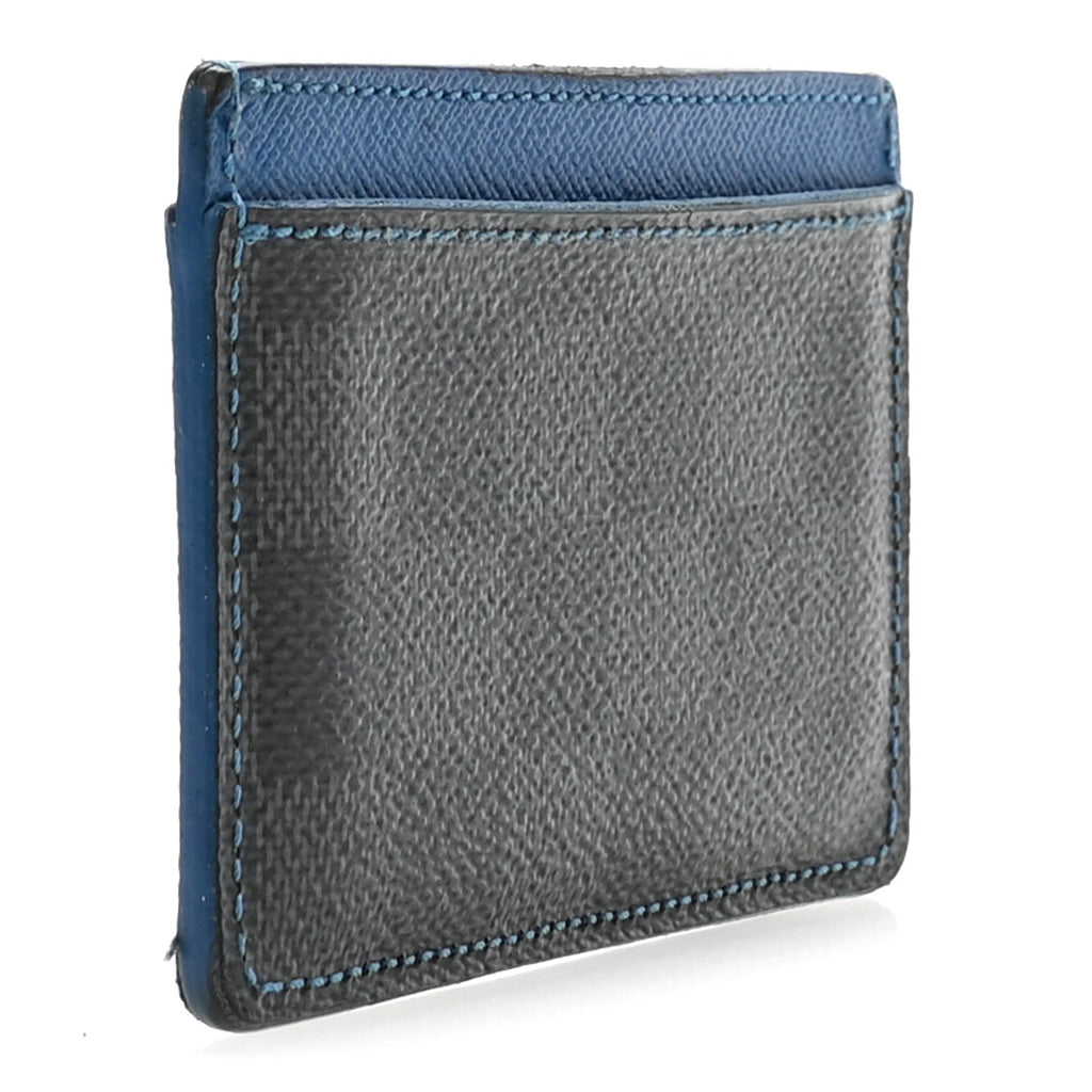 Louis Vuitton Damier Graphite Card Holder Blue