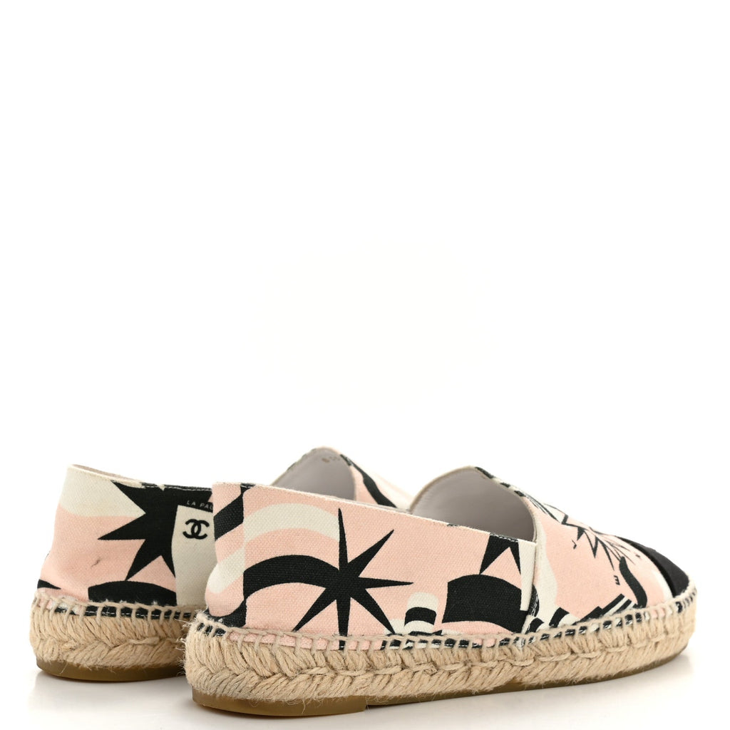 Fabric CC Espadrilles 39 Pink White Black