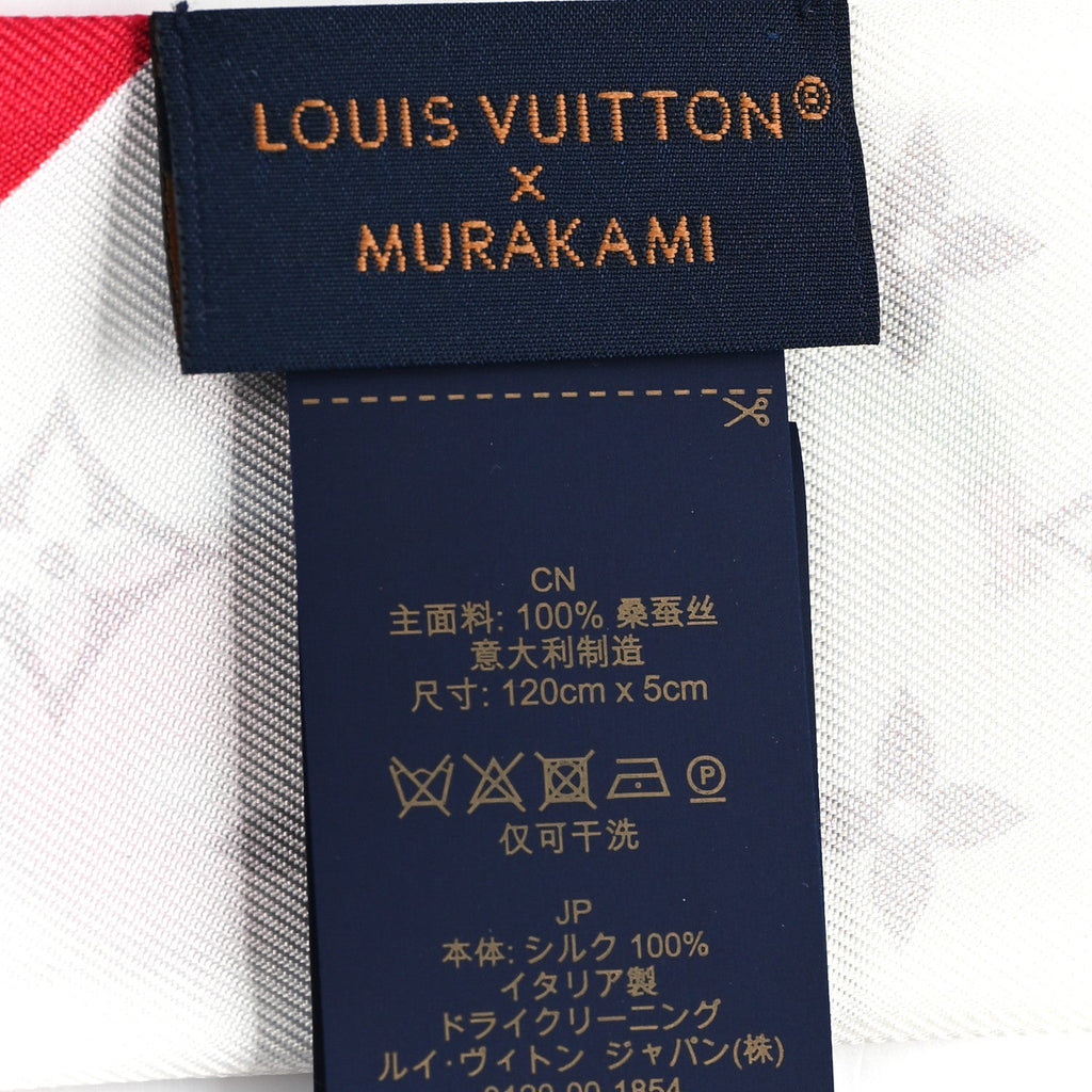 Louis Vuitton LV X TM Silk Monogram Cerises Bandeau White