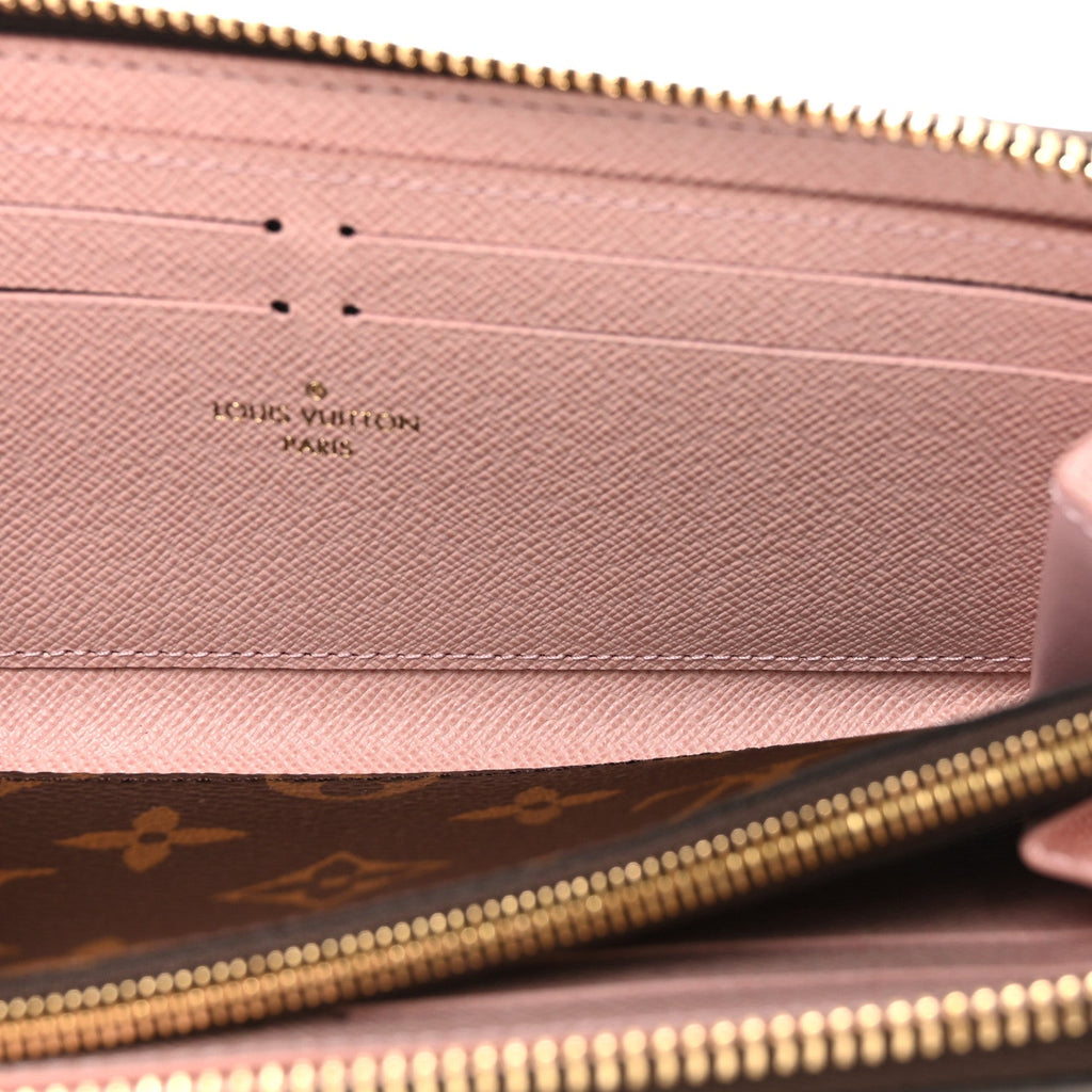 Louis Vuitton Monogram Clemence Wallet Rose Ballerine