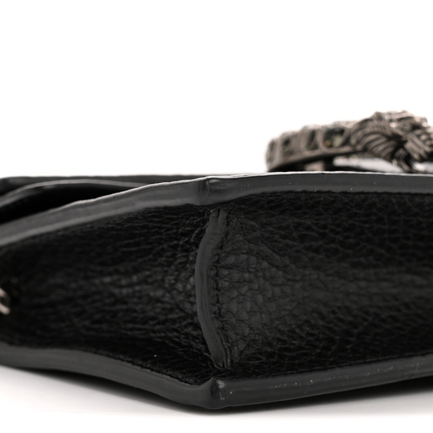 Gucci Calfskin Super Mini Dionysus Shoulder Bag Black