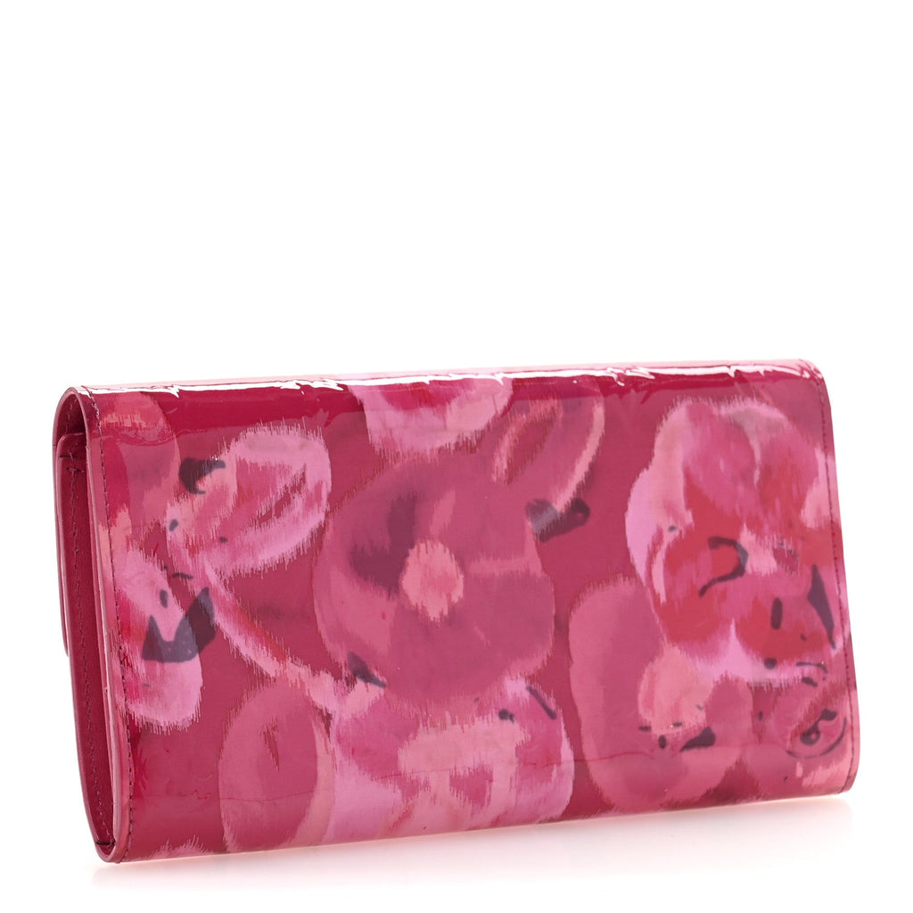 Louis Vuitton Vernis Ikat Sarah Wallet Rose Velours