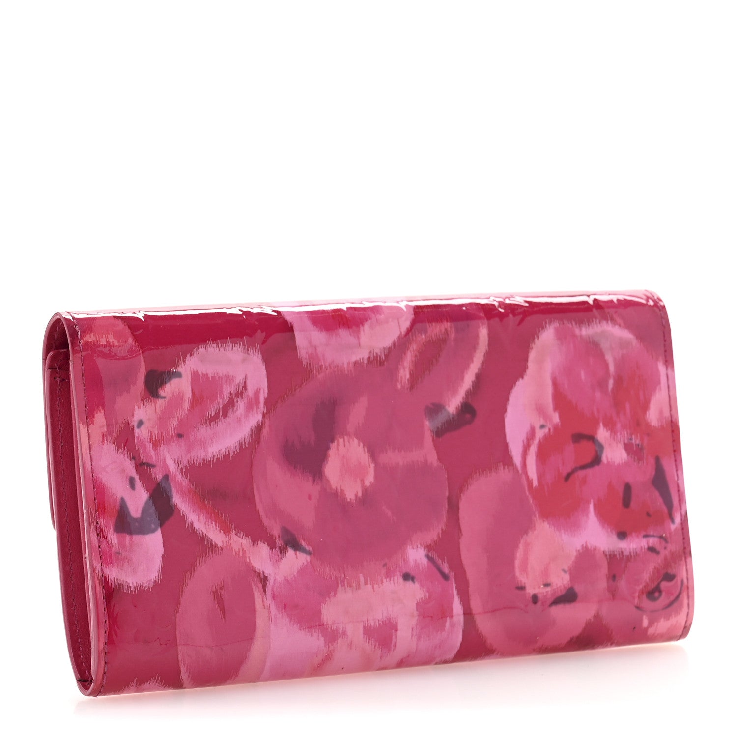 Louis Vuitton Vernis Ikat Sarah Wallet Rose Velours