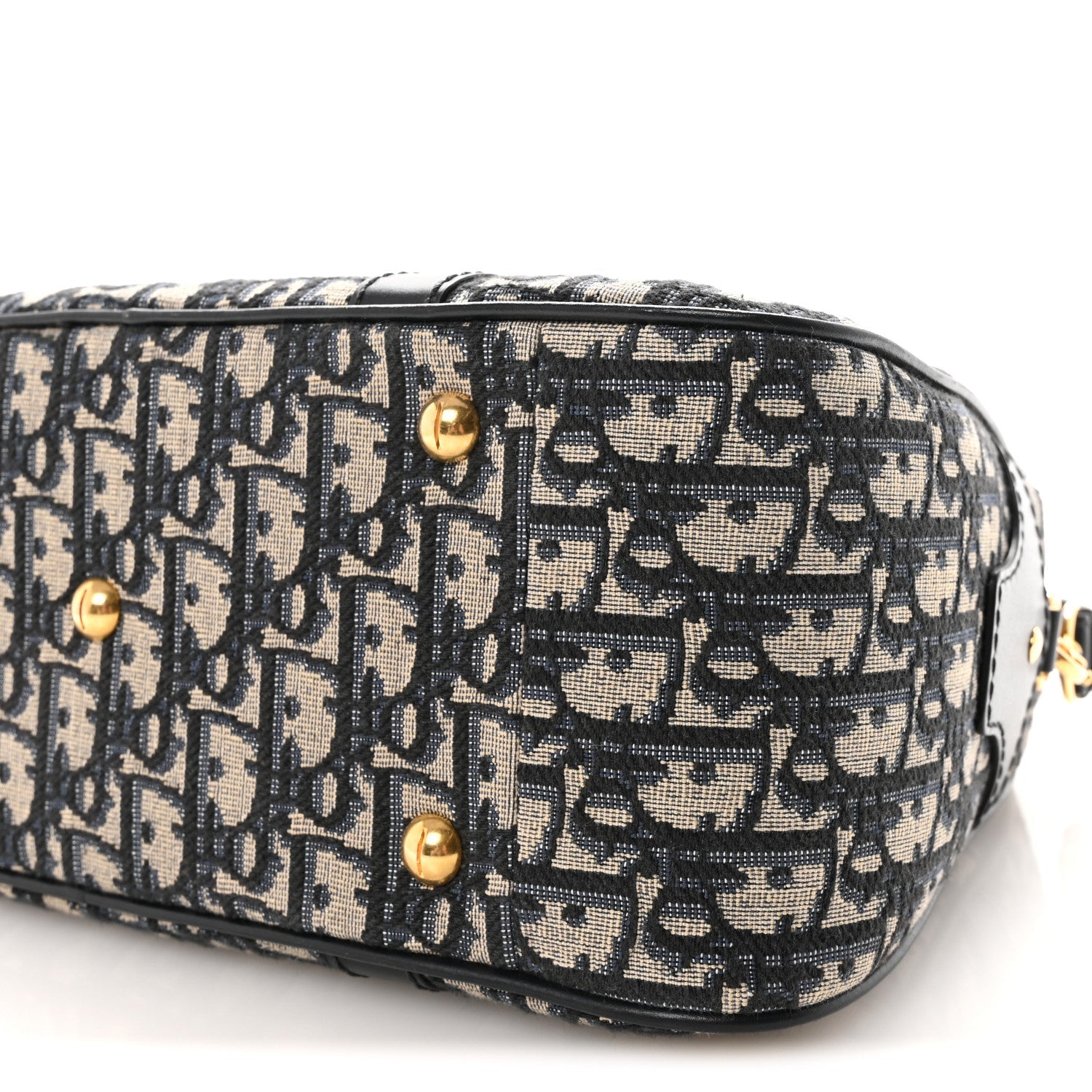 Christian Dior Oblique Large D-Vibe Bowling Bag Navy