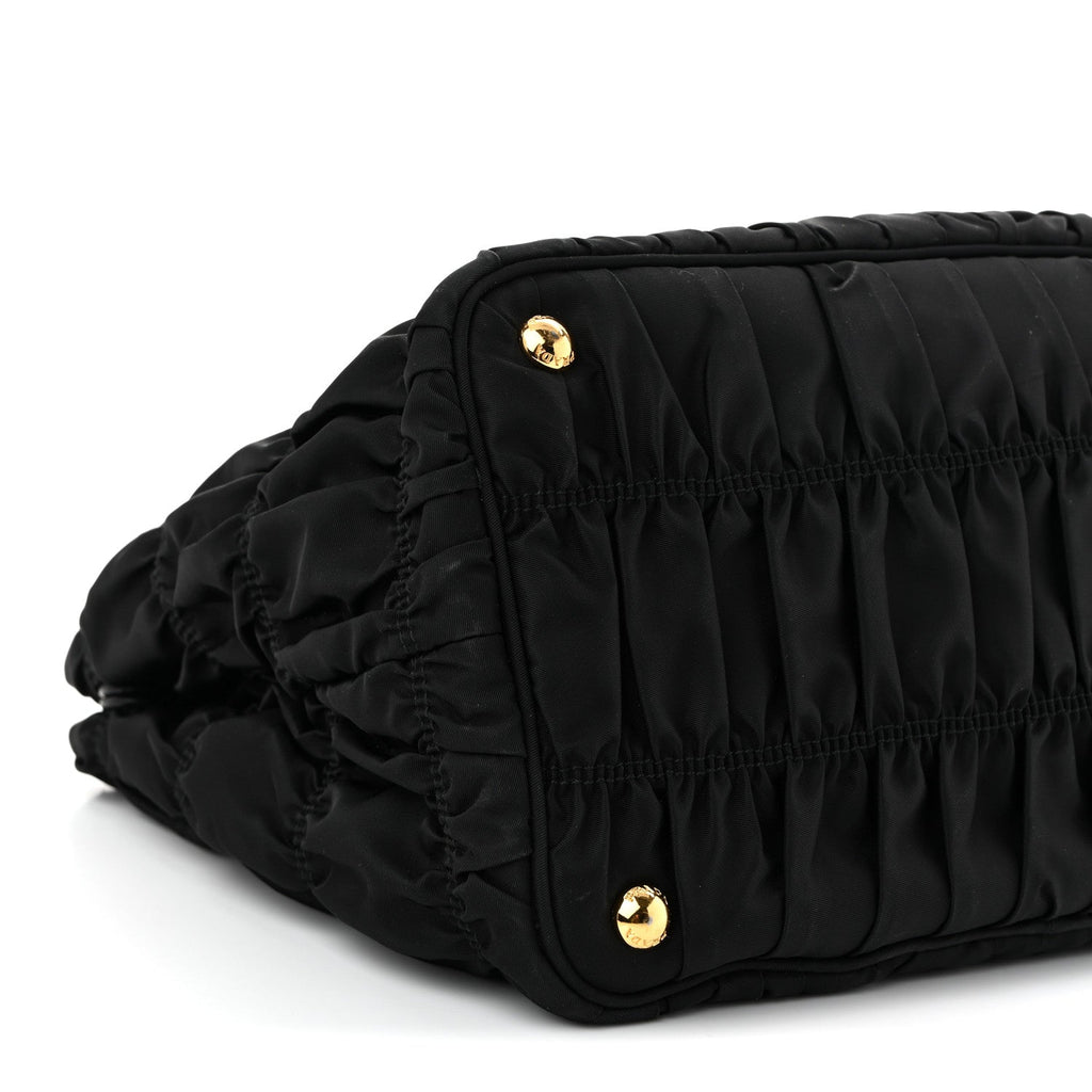 Prada Tessuto Nylon Gaufre Tote Black