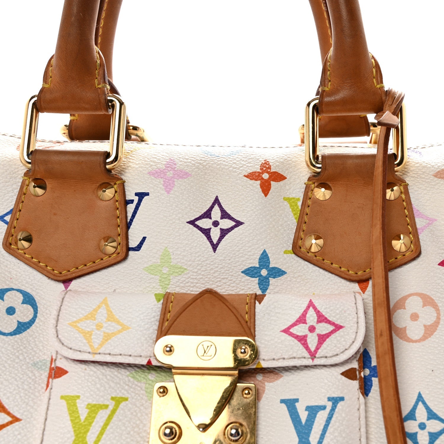 Louis Vuitton Monogram Multicolor Speedy 30 White