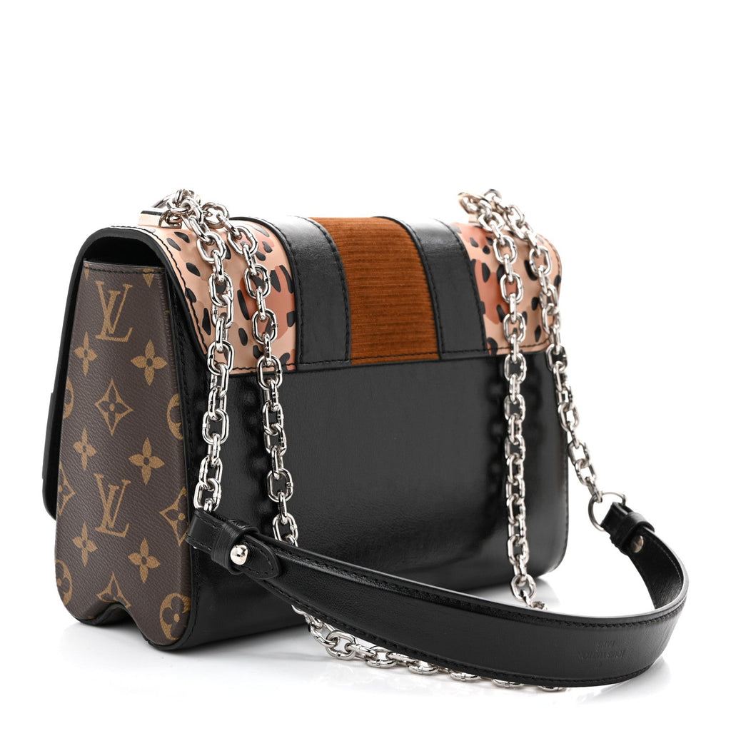 Louis Vuitton Calfskin Monogram Wild at Heart Twist Shoulder Bag MM