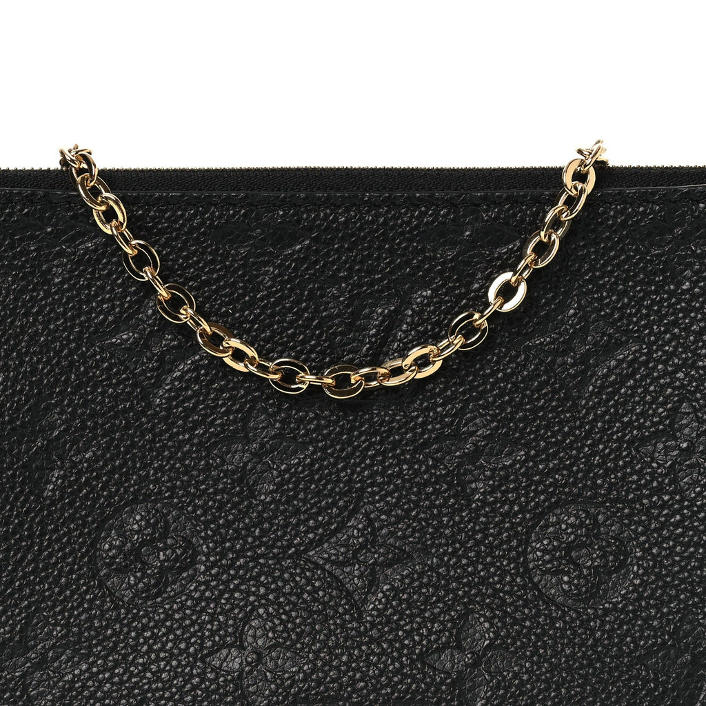 Louis Vuitton Empreinte Double Zip Pochette Black