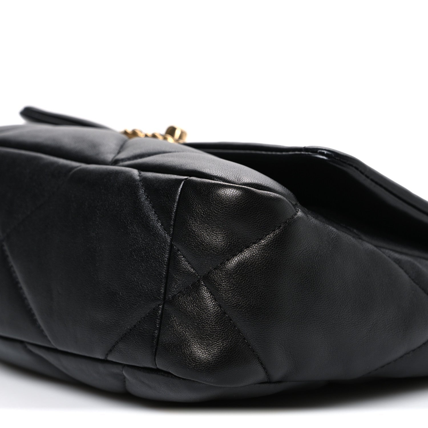 Chanel Lambskin Quilted Medium Chanel 19 Flap Black