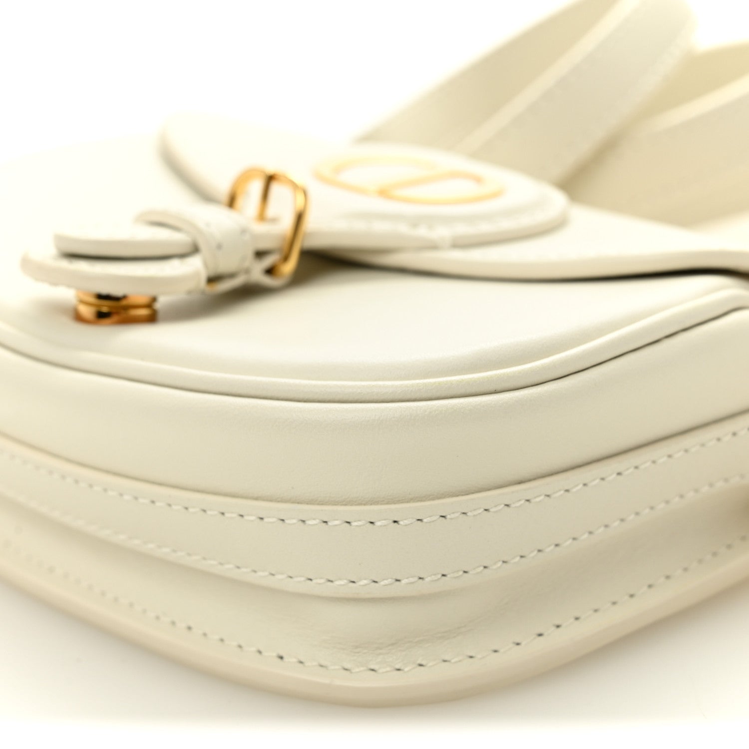 Christian Dior Box Calfskin Small Bobby Bag White