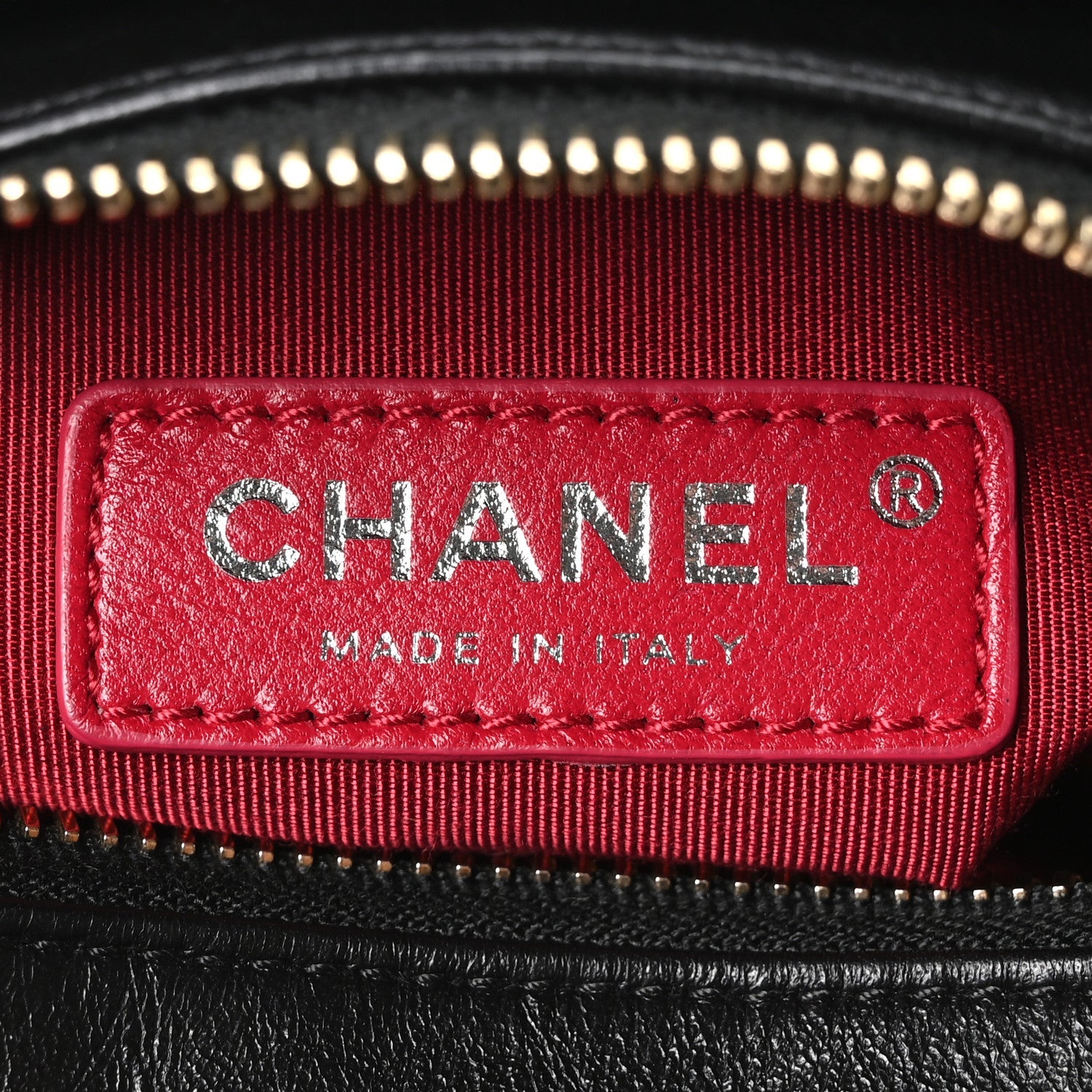 Chanel Aged Calfskin Quilted Small Gabrielle Logo Hobo Black
