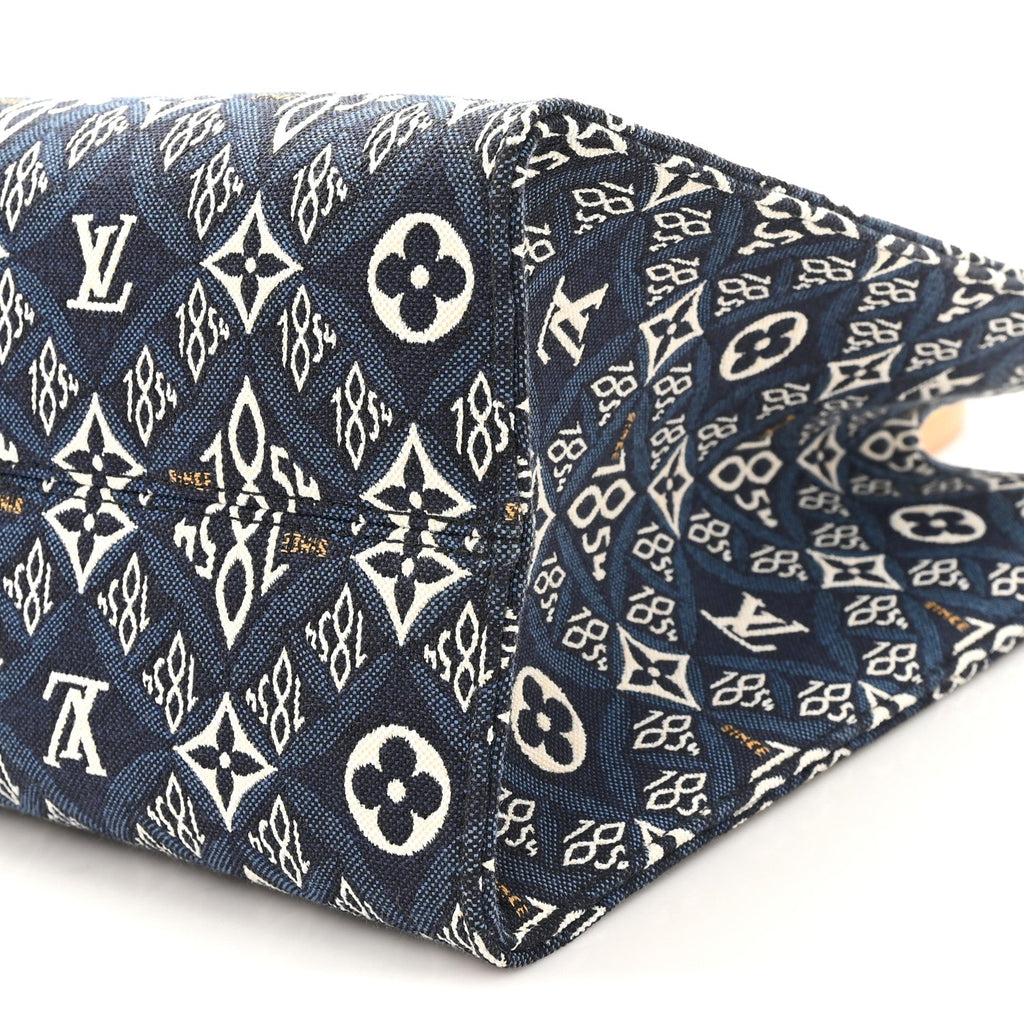 Louis Vuitton Jacquard Since 1854 Onthego MM Blue