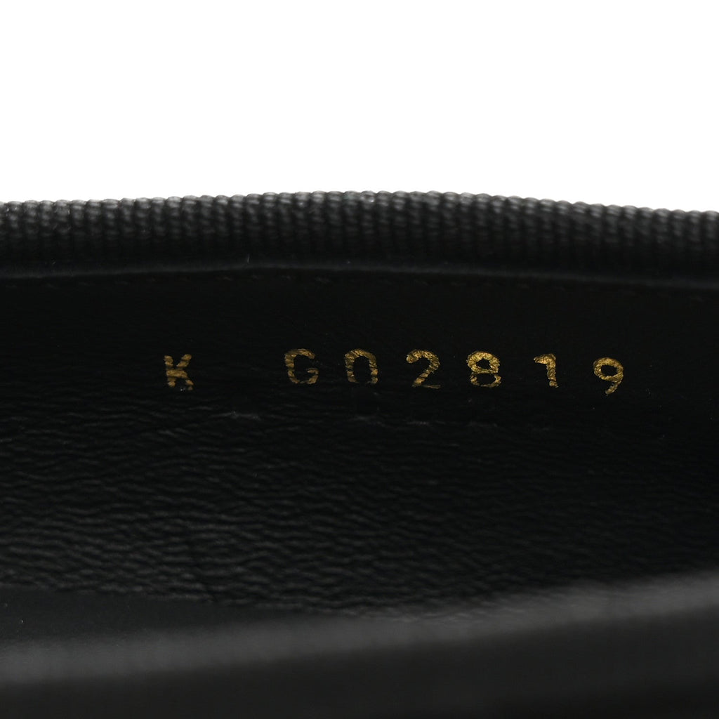 Chanel Suede Calfskin Cap Toe CC Ballerina Flats 36 Black
