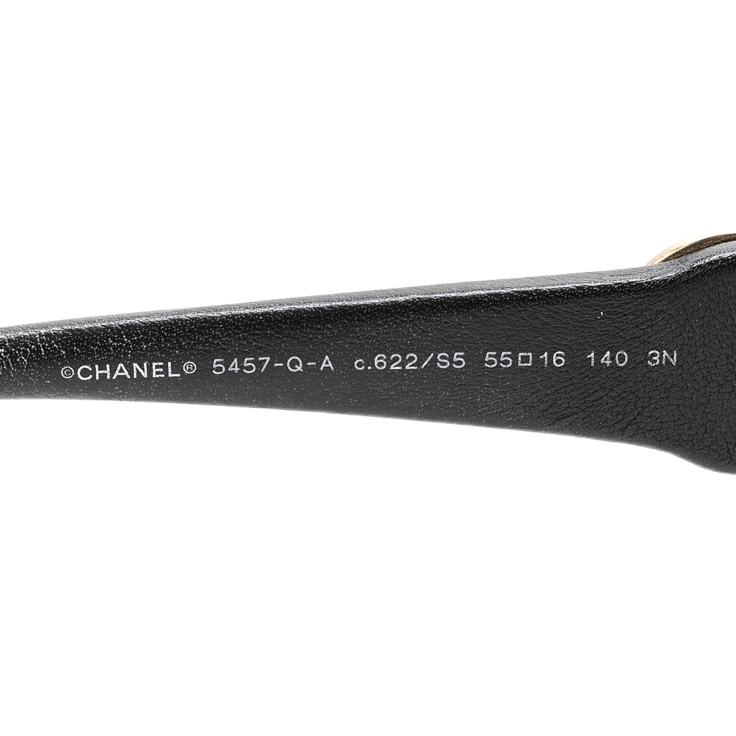 Acetate Lambskin CC Sunglasses 5457-Q-A Black