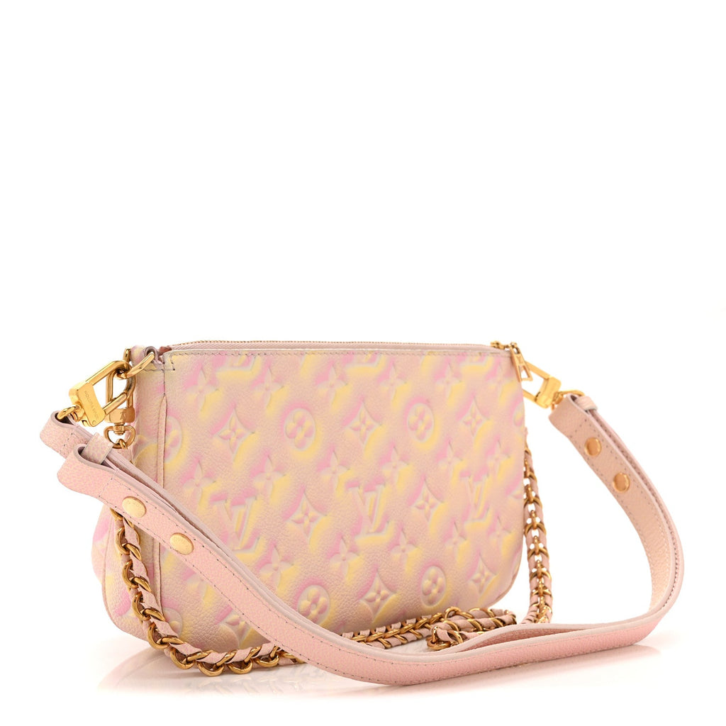 Louis Vuitton Empreinte Monogram Summer Stardust Multi Pochette Accessories Pink