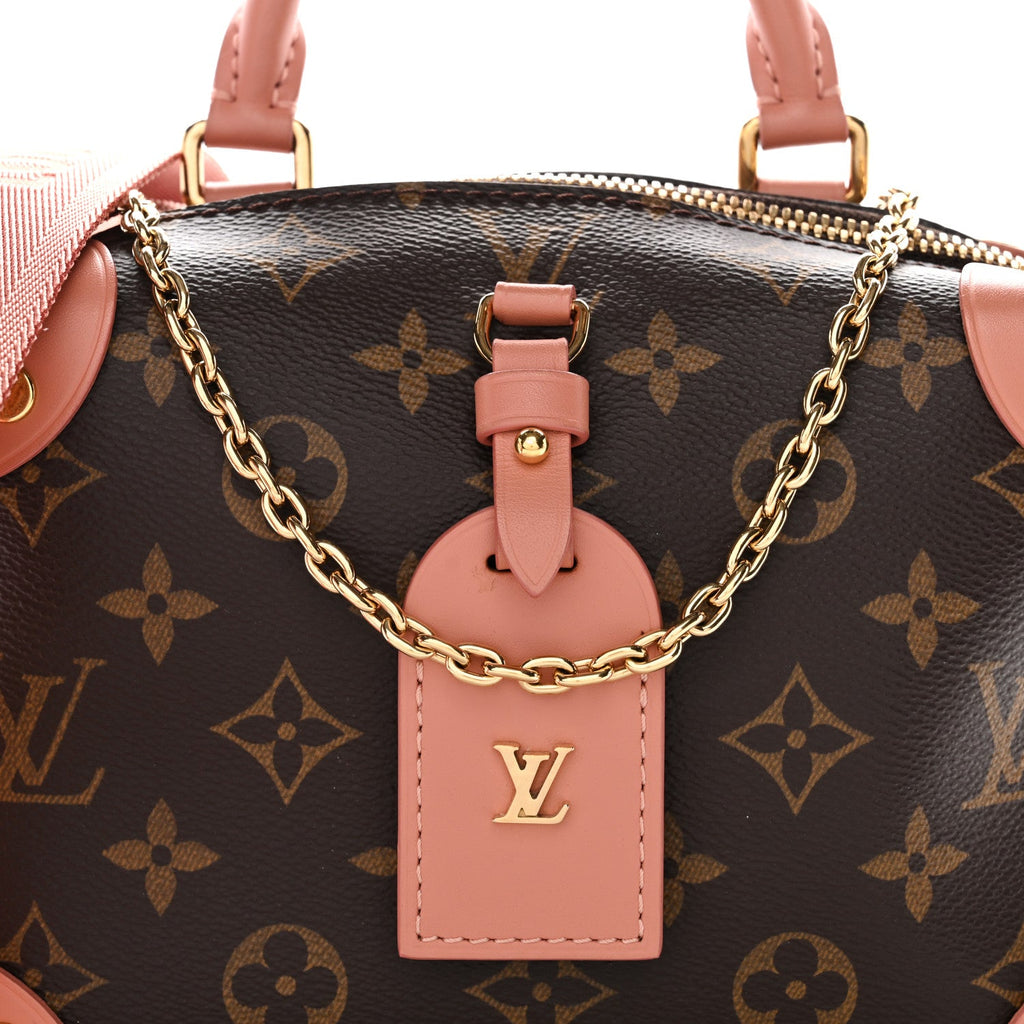 Louis Vuitton Monogram Petite Malle Souple Peach