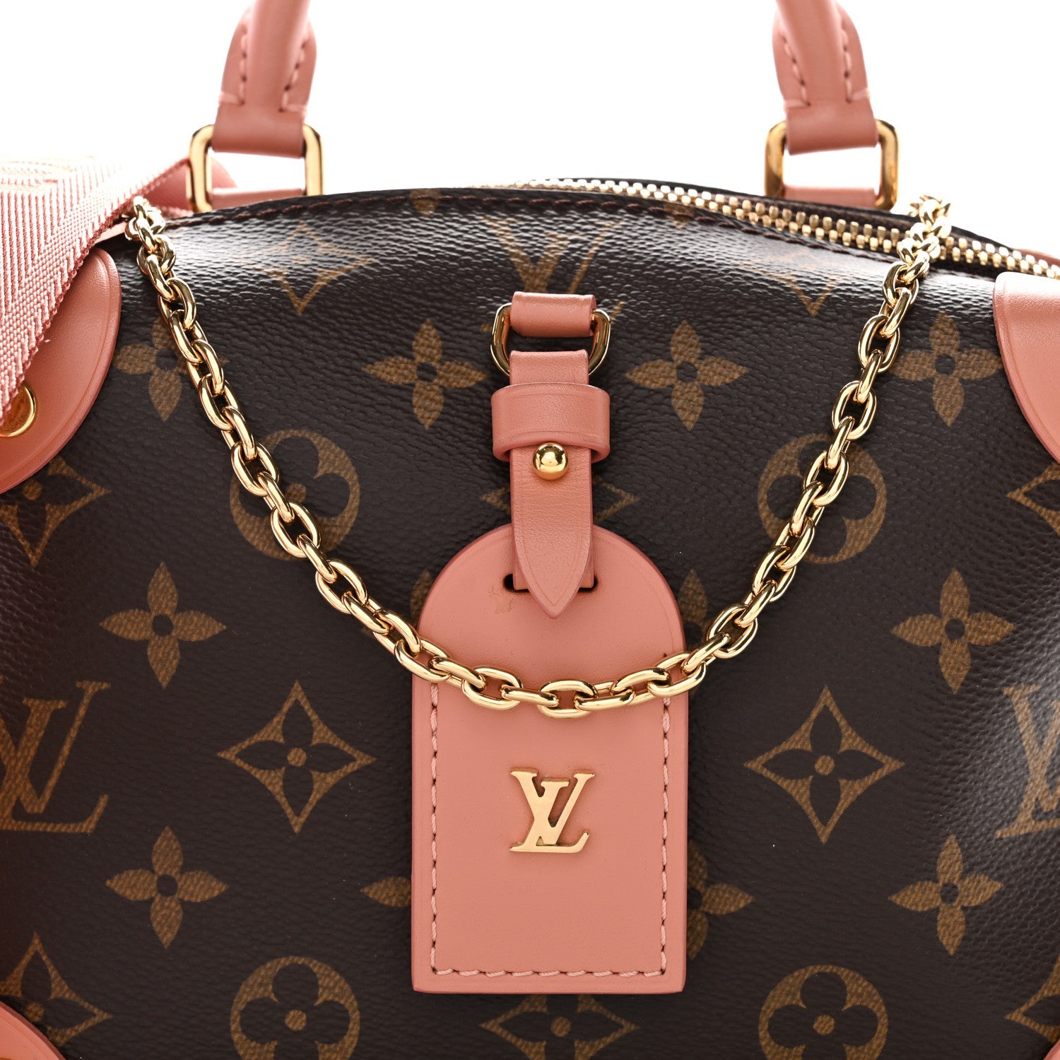 Louis Vuitton Monogram Petite Malle Souple Peach