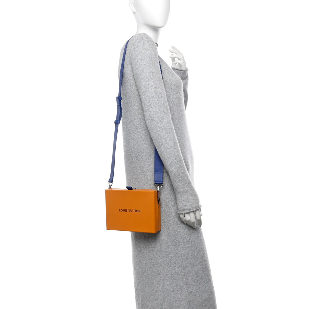 Louis Vuitton Cowhide Shopper Clutch  Safran