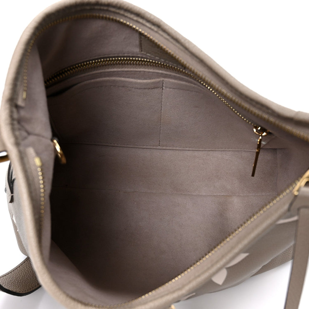 Louis Vuitton Empreinte Monogram Giant CarryAll PM Tourterelle Creme