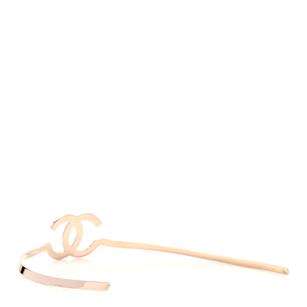 Metal CC Headband Light Gold