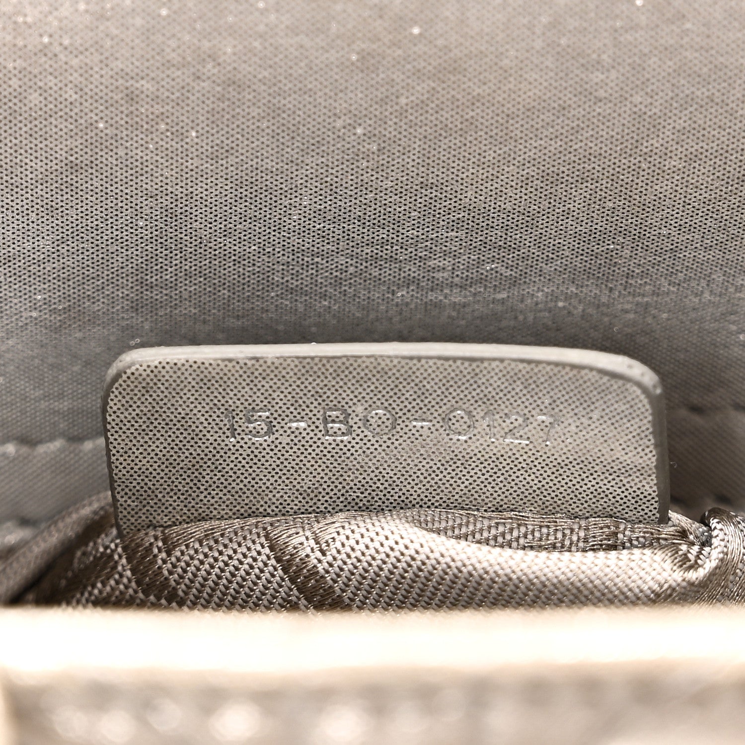 Christian Dior Metallic Lambskin Cannage Mini Lady Dior Silver