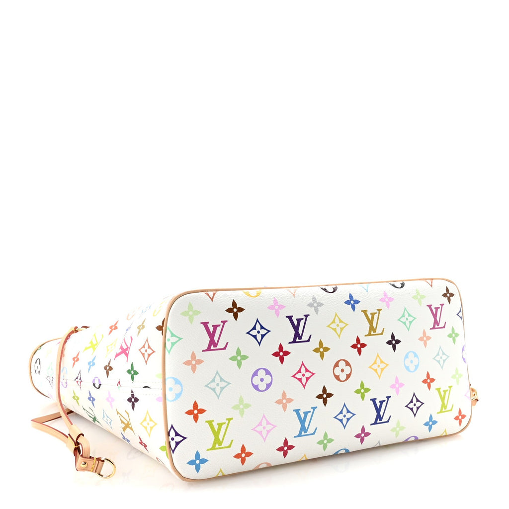 Louis Vuitton LV X TM Monogram Multicolor Neverfull MM White