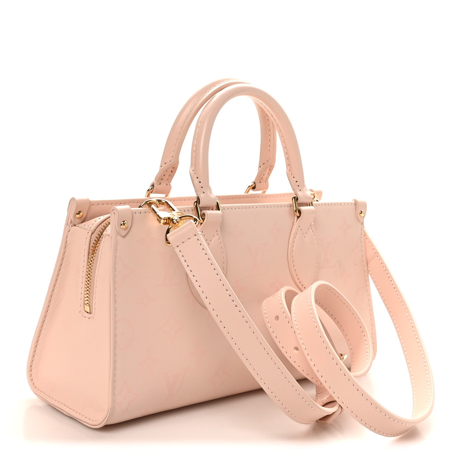 Louis Vuitton Calfskin OnTheGo East West Pearl Pink