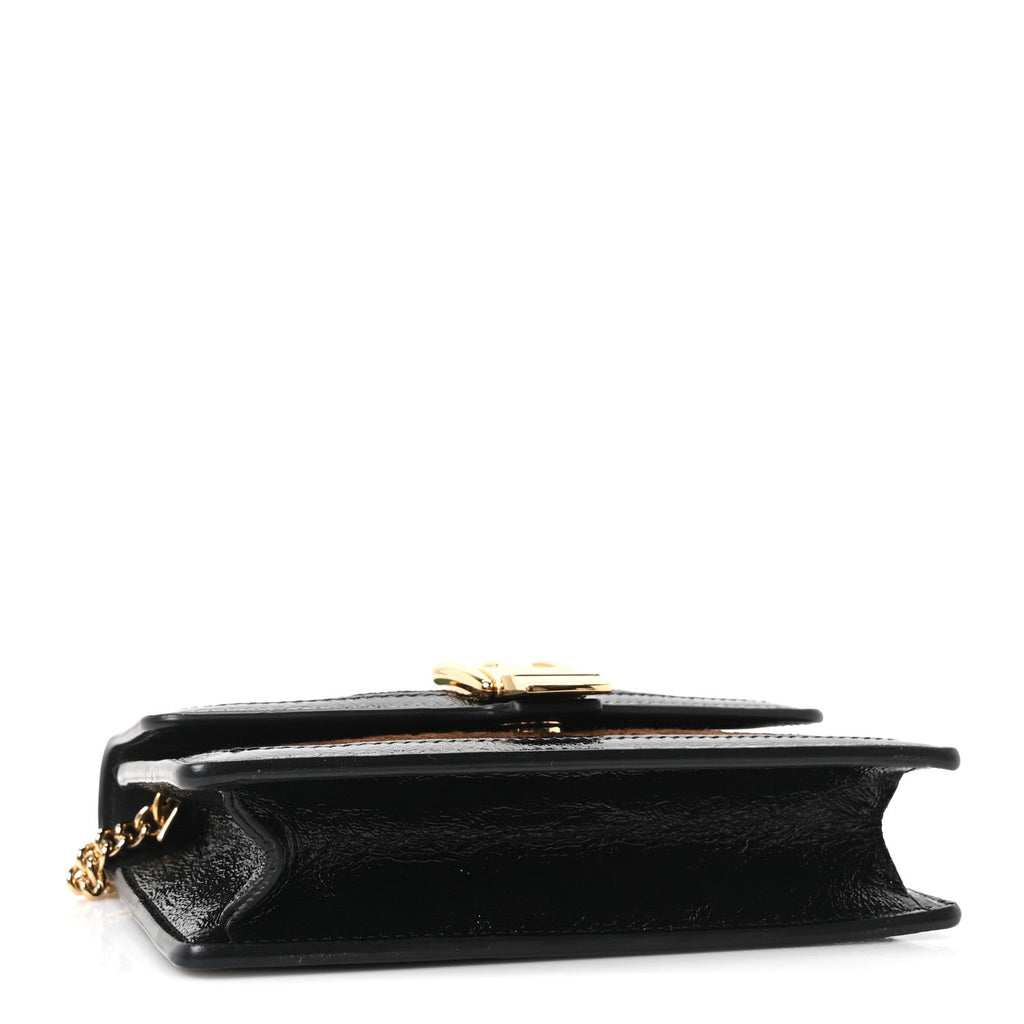 Gucci Velvet GG Monogram Web Super Mini Sylvie Chain Shoulder Bag Brown Black Oro Vecchio