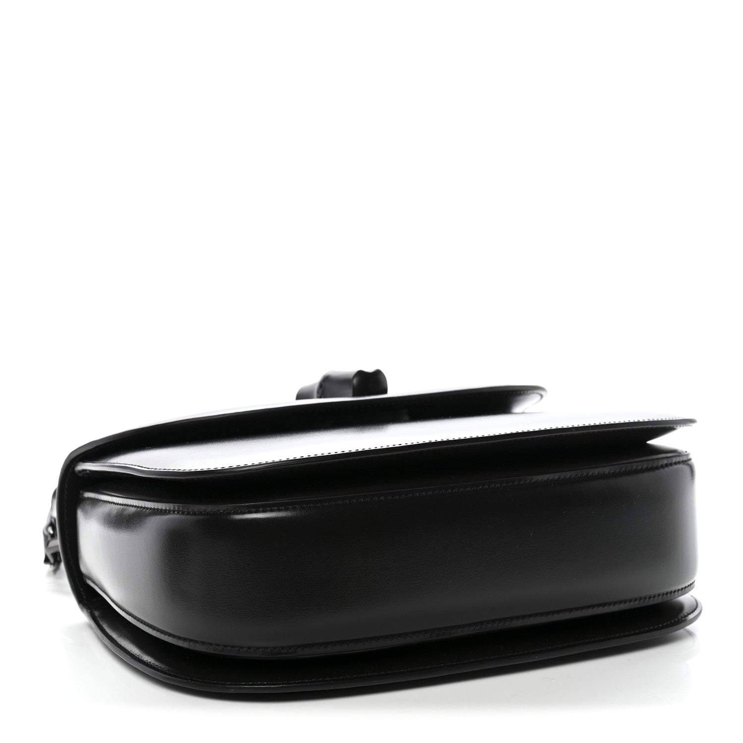 Gucci Boarded Dyana Lux Calfskin Web Monochrome Medium Bamboo 1947 Top Handle Bag Black