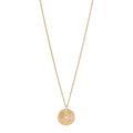 18K Yellow Gold Diamond Talismans Medal Pendant Necklace